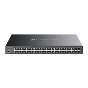 Omada Networks SG3452XP 48-Port Gigabit and 4-Port 10GE SFP+ L2+ Managed Switch - 48 * GbE PoE+ Ports - 500w PoE Power - Centralized Management - Omada App