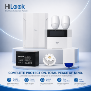 HiLook HA-ALARM-KIT2 -> Wired Intrusion Alarm Kit -> Includes -> 1 * HA-ALARM-P48 Hybrid Wired Alarm Panel (Built-in IP Module) + 1 * HA-ALARM-KP Wired Alarm Keypad + 2 * HA-ALARM-PIR1 Wired Detectors + 1 * DS-PS103 Internal Piezon Siren + 1 * DS-PS104X Outdoor Strobe Siren + 1 * DS-PZ101VB-1207 Sealed Lead-Acid Battery - Works With Hik-connect App