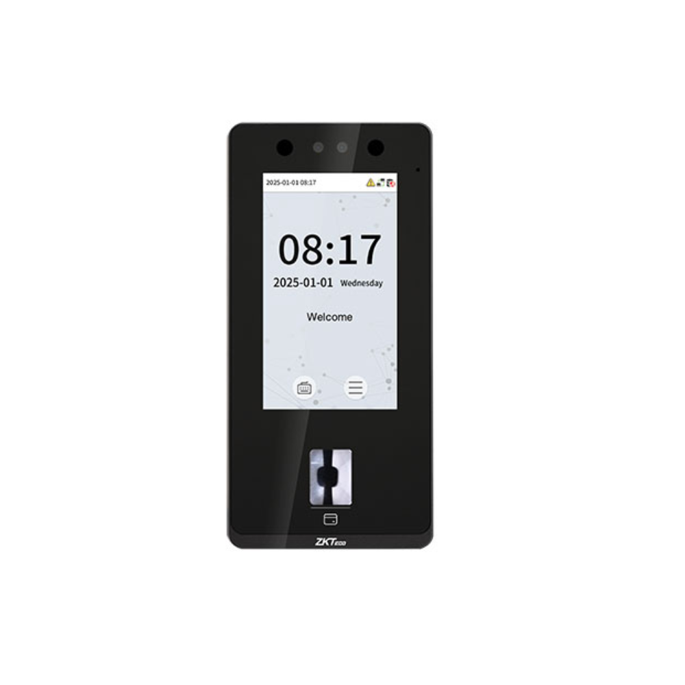 ZKTeco SenseFace 4A Standalone IP WiFi Biometric Access Control T & A Terminal - 4.3" Touchscreen - Can be Used As Intercom - 1MP Camera - Multiple Authentication Methods incl Fingerprint / Face / Card / Password (Virtual Keypad) - Wiegand - RS485 - Aux Inputs - 12VDC Powered - - IP65 Rated- ZLink App Control