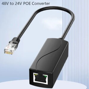 iSecure ICL-48VDC24VDCPOE-Converter - EEE802.3af/at 1000Mbps GbE PoE 48VDC To 24VDC PoE Converter - Input 44-57VDC RJ45 Port Output 24VDC/1A - Converter for Passive 24VDC PoE Devices