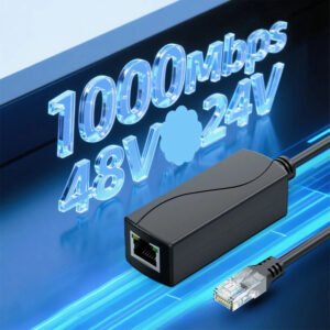 iSecure ICL-48VDC24VDCPOE-Converter - EEE802.3af/at 1000Mbps GbE PoE 48VDC To 24VDC PoE Converter - Input 44-57VDC RJ45 Port Output 24VDC/1A - Converter for Passive 24VDC PoE Devices