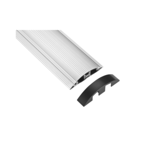 Brateck CC13-S160 2-Channel 1604 x 92mm Slim Aluminium Floor Cable Cover / Protector - Flexible Lid Design - Indoor Use
