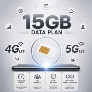 ITPLUS 15GB-DATA-PLAN - Affordable Mobile Data for Business & Remote Connectivity - Nationwide New Zealand 4G/5G Coverage - 15GB Monthly Data Allowance at Full 4G/5G Speeds* - Unlimited Reduced-Speed Data After 15GB Usage.