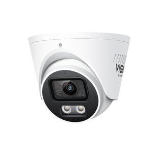 TP-Link VIGI InSight S445S 2.8MM ColorPro 2.0 Active-Deterrence AI H265 4MP PoE IP Smart-Dual-Light (30m IR + 30m White-Light) Ultra-Low-Light Full-Colour 120dB True-WDR Weatherproof Eyeball Turret Camera with 2.8mm Fixed Lens - 2-Way Audio