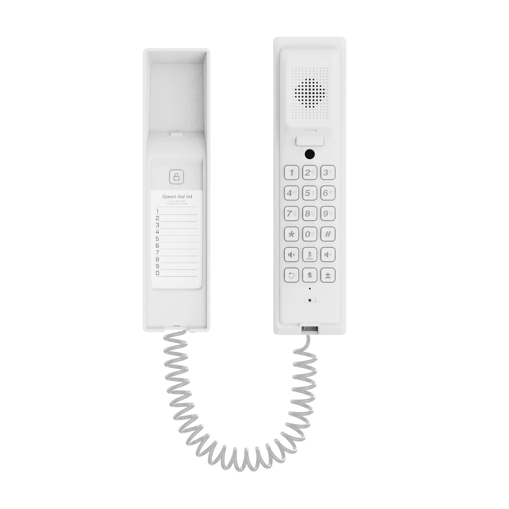 Akuvox S560-White SIP PoE IP Audio Intercom Indoor Handset - Integrated Keypad - Unlock Button - Speed Dial
