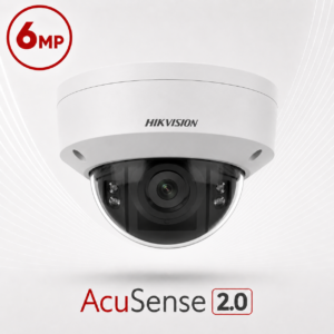 Hikvision DS-2CD2766G2T-IZS AcuSense H265 6MP PoE IP EXIR (40m) Low-Light 120dB True-WDR IP67-Rated Weatherproof Vandalproof Dome Camera with 2.8~12mm Motorized Zoom Lens - Alarm & Audio Inputs / Outputs