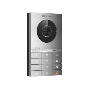 Hikvision DS-KV7023EY-IME2 2-Wire HD series Video Intercom Outdoor Station - Built-in Mifare Card-Reader + Keypad - IP65-Rated Weatherproof - 2MP 135° FoV Camera - Powered by distributor DS-KAD7060EY or 12VDC - 2* Relays for 2* Locks Control
