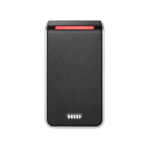 HID Global 40NKS-02-000000 Signo Access Control Multi-Tech (SEOS / iClASS SE / iClASS SR  / iClASS / MIfae Desfire EV1/EV2 (SIO) / Mifare Classic) Reader - Weatherproof - & Tamper-proof - Black Bezel - Secure Mobile ID via NFC / Bluetooth - Supports OSDP (Open Supervised Device Protocol)