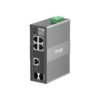 Omada Networks IES206G 6-Port Gigabit Ethernet Industrial Easy Managed Network Switch with 4 * GbE Ports + 1 * Gb Combo RJ45/SFP Slot + 1 * Gb SFP Slot - 9.6V~60V DC Input - Solar Compatible - Fanless - Centralized Cloud Management Via Web OR Omada App