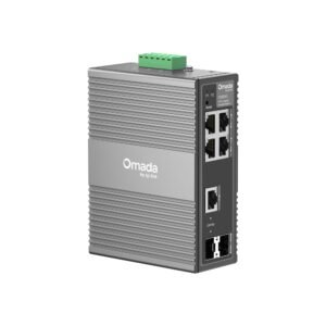 Omada Networks IES206G 6-Port Gigabit Ethernet Industrial Easy Managed Network Switch with 4 * GbE Ports + 1 * Gb Combo RJ45/SFP Slot + 1 * Gb SFP Slot - 9.6V~60V DC Input - Solar Compatible - Fanless - Centralized Cloud Management Via Web OR Omada App