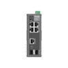 Omada Networks IES206G 6-Port Gigabit Ethernet Industrial Easy Managed Network Switch with 4 * GbE Ports + 1 * Gb Combo RJ45/SFP Slot + 1 * Gb SFP Slot - 9.6V~60V DC Input - Solar Compatible - Fanless - Centralized Cloud Management Via Web OR Omada App