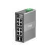 Omada Networks IES208GG 8-Port Gigabit Ethernet Industrial Easy Managed Network Switch with 8 * GbE Ports + 2 * Gb Combo RJ45/SFP Slots - 9.6V~60V DC Input - Solar Compatible - Fanless - Centralized Cloud Management Via Web OR Omada App
