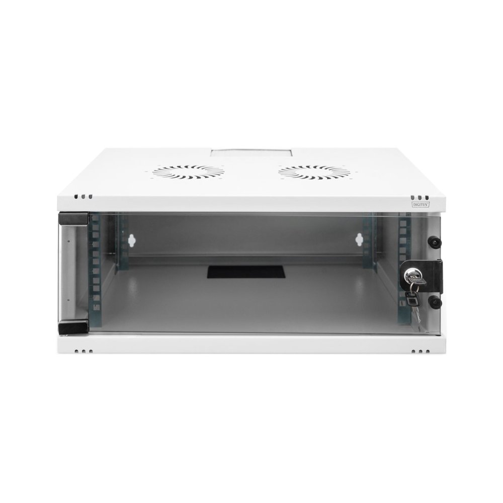 Digitus DN-38010 4U 19" Wall-Mount Server / Data / Network Cabinet - White - Flat-Pack Supply - Dimensions: 241mm (H) x 540mm (W) x 400mm (D)