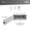 Digitus DN-38010 4U 19" Wall-Mount Server / Data / Network Cabinet - White - Flat-Pack Supply - Dimensions: 241mm (H) x 540mm (W) x 400mm (D)