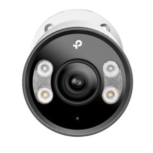TP-Link VIGI InSight S355 2.8MM Active-Deterrence AI H265 5MP PoE IP Smart-Dual-Light (30m IR + 30m White-Light) Full-Colour 120dB True-WDR Weatherproof Bullet Camera with 2.8mm Fixed Lens - 2-Way Audio - 111.4° Horizontal Wide Angle View