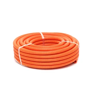 iSecure FLEXI-ORANGE-10M Weatherproof PVC Flexible Hose / Conduit - 10M Length - UV Protection - Orange Color