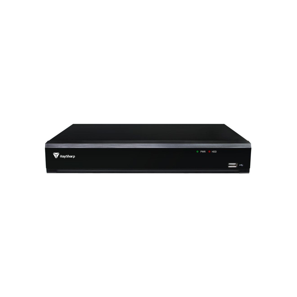 Raysharp RS-N7516HR 4K 1U 4K 16-Channel Non-PoE NVR - Supports AI Features - Can Be Used A Public Display Monitor Decoder