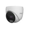 TVT TD-9564S4-C#D/PE/AW2 H265 AI (Artificial Intelligence) SMD 6MP PoE IP Smart-Hybrid-Light (30m IR +30m White-Light) Full-Colour 120dB True-WDR Weatherproof Eyeball Network Camera with 2.8mm Fixed Lens - Built-in Audio Mic - 104° Horizontal FoV