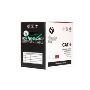 4Cabling SLD.C6UTP.GREEN.R 305m CAT6 Green UTP SOLID Cable Roll, 550MHz, 23AWG x 4P, PVC CM UL Rated Jacket. Supplied on Plastic Reel in Box
