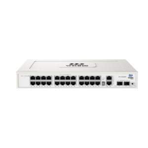 Wi-Tek Wiking WK-PS328GF Rackmountable 28-Port Unmanaged Gigabit Network PoE Switch - 24 * GbE PoE Ports + 2 * GbE Uplink Ports + 2 * SFP Slots - 285W PoE Power - Supports Extend Mode